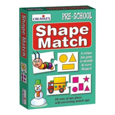 Creatives Pre-School Shape Match Puzzle & Activity Set
56 Pieces, English, 3 Years and Above