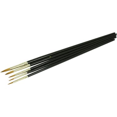 Long Handle Artist Brush
Natural Sable, Round, Oil and Acrylic, Sizes: 2, 4, 6, 8, 10, 5 Pieces