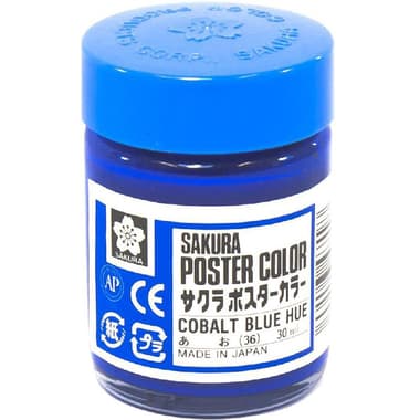 Sakura Poster Color
Cobalt Blue Hue, 30.00 ml ( 1.06 oz )