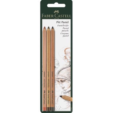 Faber-Castell PITT Pastel Color Pencil
Brown/Sanguine, 3 Pieces