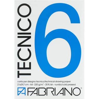 Fabriano Tecnico 6 Layout Bond
220 gsm, White, A4, 20 Sheets