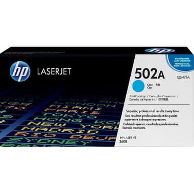 HP 502A Laser Toner
Cyan
