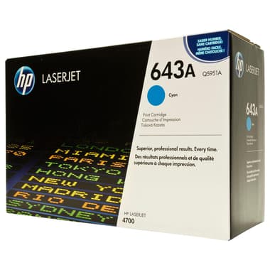 HP 643A Laser Toner
Cyan