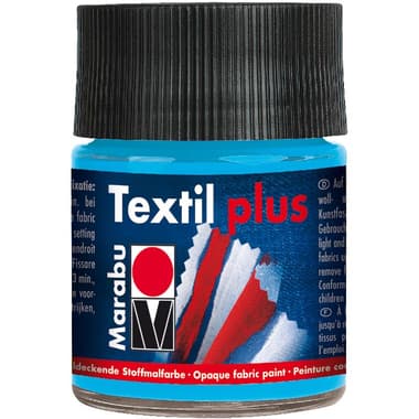 Marabu TEXTIL Plus Water-based Opaque Textile Fabric Painting
Light Blue, 50.00 ml ( 1.76 oz )