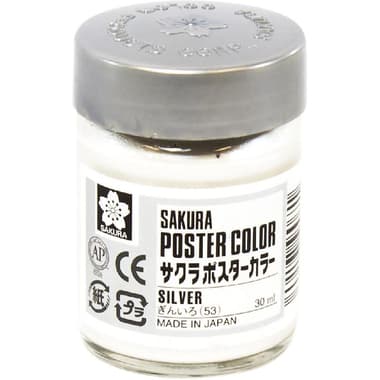 Sakura Poster Color
Silver, 30.00 ml ( 1.06 oz )