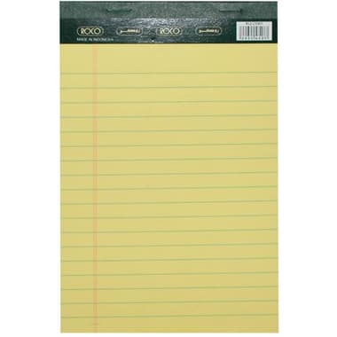 روكو دفتر كتابة عادي
A5, (80 صفحة (40 ورقة, مسطر, أصفر