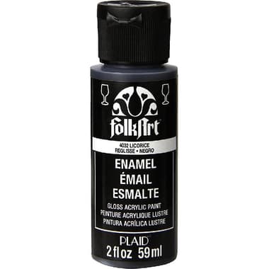 Plaid FolkArt Enamel Acrylic Paint
Licorice, 2.00 oz ( 56.83 ml ),