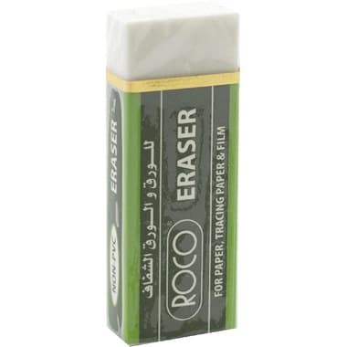 Roco Plastic Eraser
Plain, White