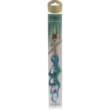 Short Handle Artist Brush
Gold Taklon, Shader, Watercolor, Acrylic, Craft Paints, No.12,