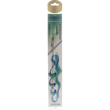 Short Handle Artist Brush
Gold Taklon, Shader, Watercolor, Acrylic, Craft Paints, No.2,