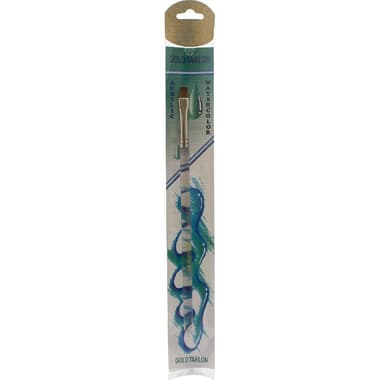 Short Handle Artist Brush
Gold Taklon, Shader, Watercolor, Acrylic, Craft Paints, No.8,
