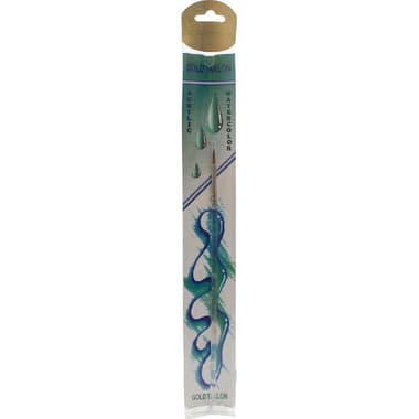Short Handle Artist Brush
Gold Taklon, Round, for Watercolor and Acrylic, No.2,