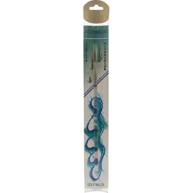 Short Handle Artist Brush
Gold Taklon, Round, for Watercolor and Acrylic, No.6,