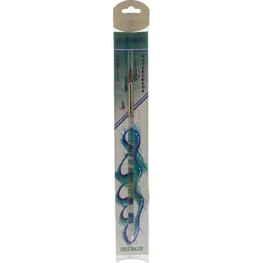 Short Handle Artist Brush
Gold Taklon, Round, for Watercolor and Acrylic, No.8,
