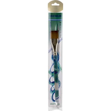 Short Handle Artist Brush
Gold Taklon, Glaze, for Watercolor and Acrylic, 3/4",
