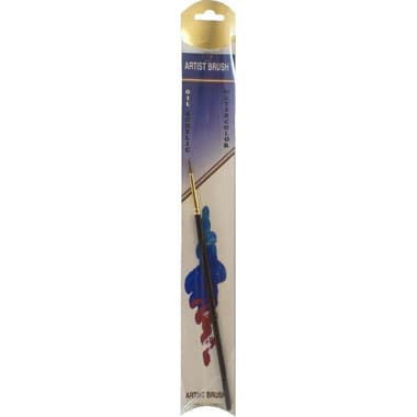 Short Handle Artist Brush
Natural Sable (Weasel), Round, for Acrylic/Watercolor and Gouache, No.4,
