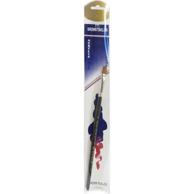Short Handle Artist Brush
Brown Taklon, Flat, for Watercolor and Acrylic, No.8,