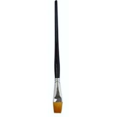 Short Handle Artist Brush
Brown Taklon, Flat, for Watercolor and Acrylic, No.12,