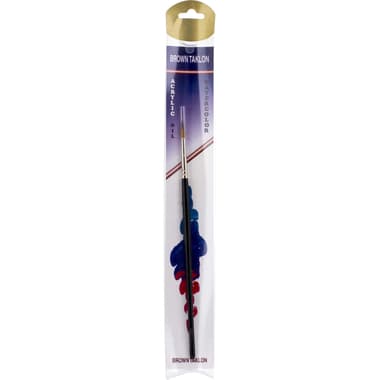 Short Handle Artist Brush
Brown Taklon, Round, for Watercolor and Acrylic, No.4,