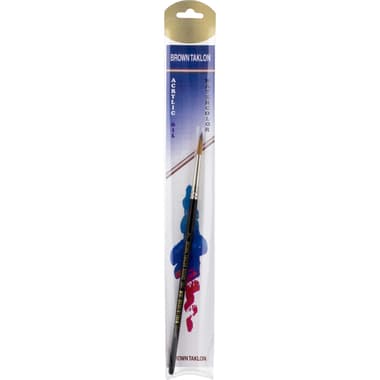 Short Handle Artist Brush
Brown Taklon, Round, for Watercolor and Acrylic, No.7,
