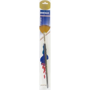 Short Handle Artist Brush
Brown Taklon, Fan, for Watercolor and Acrylic, No.6,