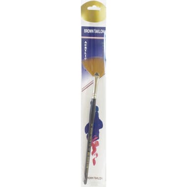 Short Handle Artist Brush
Brown Taklon, Fan, for Watercolor and Acrylic, No.8,