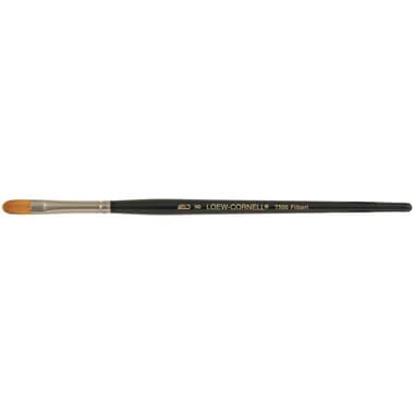 Short Handle Artist Brush
Brown Taklon, Filbert, for Watercolor and Acrylic, No.0,