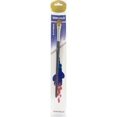 Short Handle Artist Brush
Brown Taklon, Angular, for Watercolor and Acrylic, No.4,