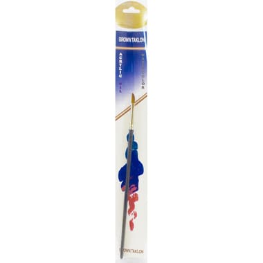 Short Handle Artist Brush
Brown Taklon, Dagger, for Watercolor and Acrylic, 1/8",