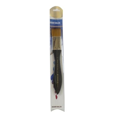 Short Handle Artist Brush
Brown Taklon, Wide, for Acrylic/Watercolor and Oil, 1",