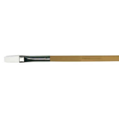 Long Handle Artist Brush
White Taklon, Flat, for Acrylic and Oil, No.4,