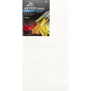 Phoenix Artists' Stretched Canvas
Rectangle, Medium Grain, 12" X 24"