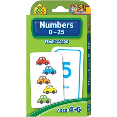 School Zone Numbers 0 - 25 Flash Cards
English