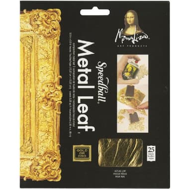 Speedball Mona Lisa
Metal Leaf, Thin Foil, Gold