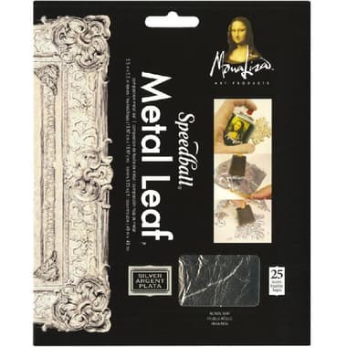 Speedball Mona Lisa
Metal Leaf, Thin Foil, Silver