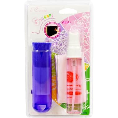 E-Century 5Scents Jasmine Fragrance Gel;Microfibre Cloth;Brush Multipurpose Cleaning Kit
150 X 180 mm Cloth, Pink/White/Blue