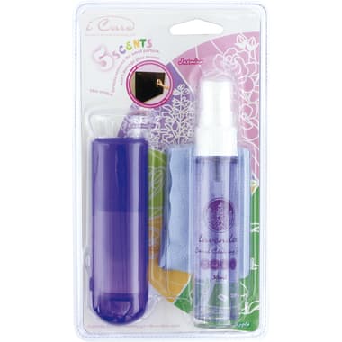 E-Century 5Scents Lavender Fragrance Gel;Microfibre Cloth;Brush Multipurpose Cleaning Kit
150 X 180 mm Cloth, Purple/White