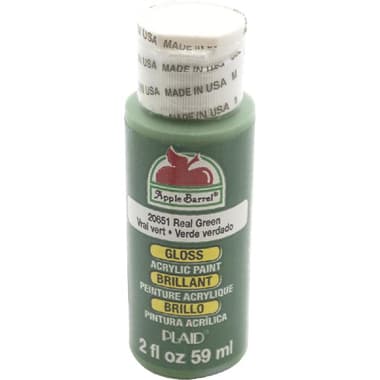 Plaid Apple Barrel Gloss Acrylic Paint
Real Green, 2.02 oz ( 57.39 ml )