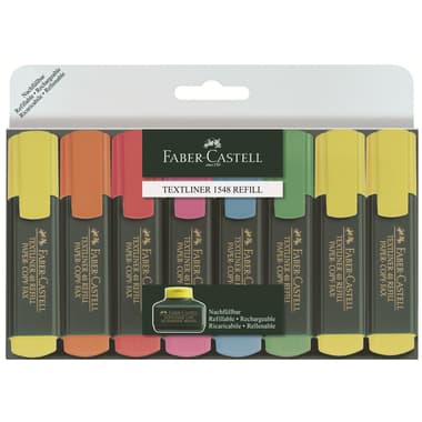 Faber-Castell Textliner 1548 Highlighter
1 - 7 mm Chisel Tip, Assorted Color