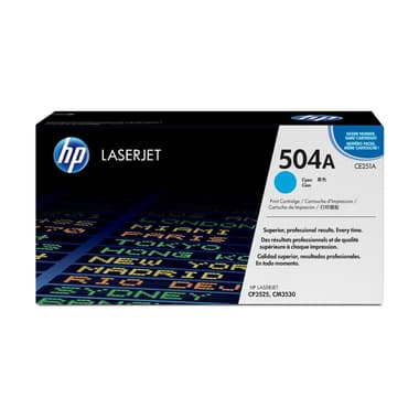 HP 504A Laser Toner
Cyan