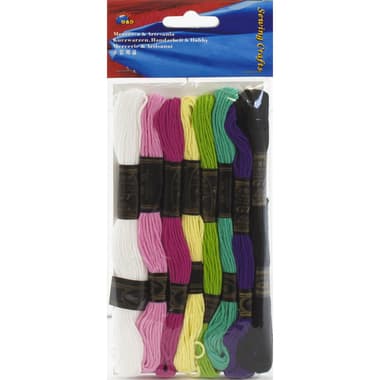 Yarn
8 X 8 m, for Embroidery, Assorted Color