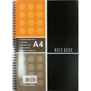 Notebook
Dotted, A4, 200 Pages (100 Sheets), Wide Ruled,