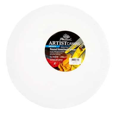 Phoenix Artists' Stretched Canvas
Round, Medium Grain, 10" Diameter