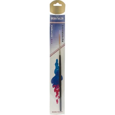 Short Handle Artist Brush
Gold Synthetic, Script Liner, for Acrylic/Watercolor and Oil, No.0,
