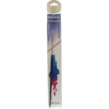 Short Handle Artist Brush
Gold Taklon, Script Liner, for Watercolor and Acrylic, No.2,