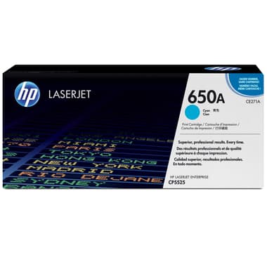 HP 650A Laser Toner
Cyan