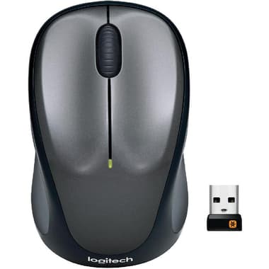 Logitech M235 Mouse
Optical 1000 dpi, Wireless (2.4 GHz RF), Black/Grey