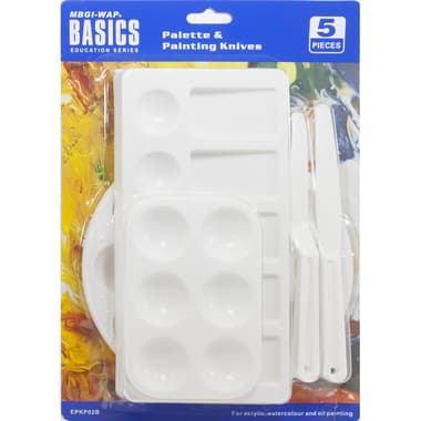 Art Rangers Basics Palette Set Painting Accessory
for Color Paints, 5 Pieces