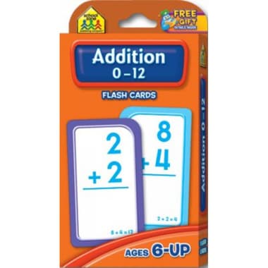 School Zone Addition 0 - 12 Flash Cards
English