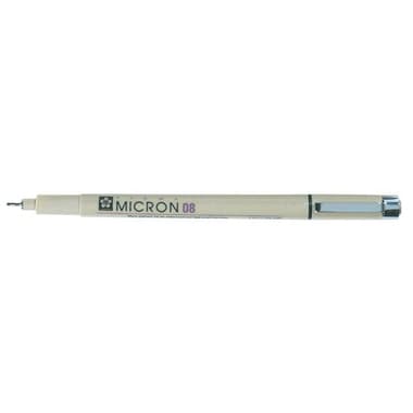 Sakura Pigma Micron 08 Drawing Pen
Black Ink Color, 0.5 mm, Fine Tip,